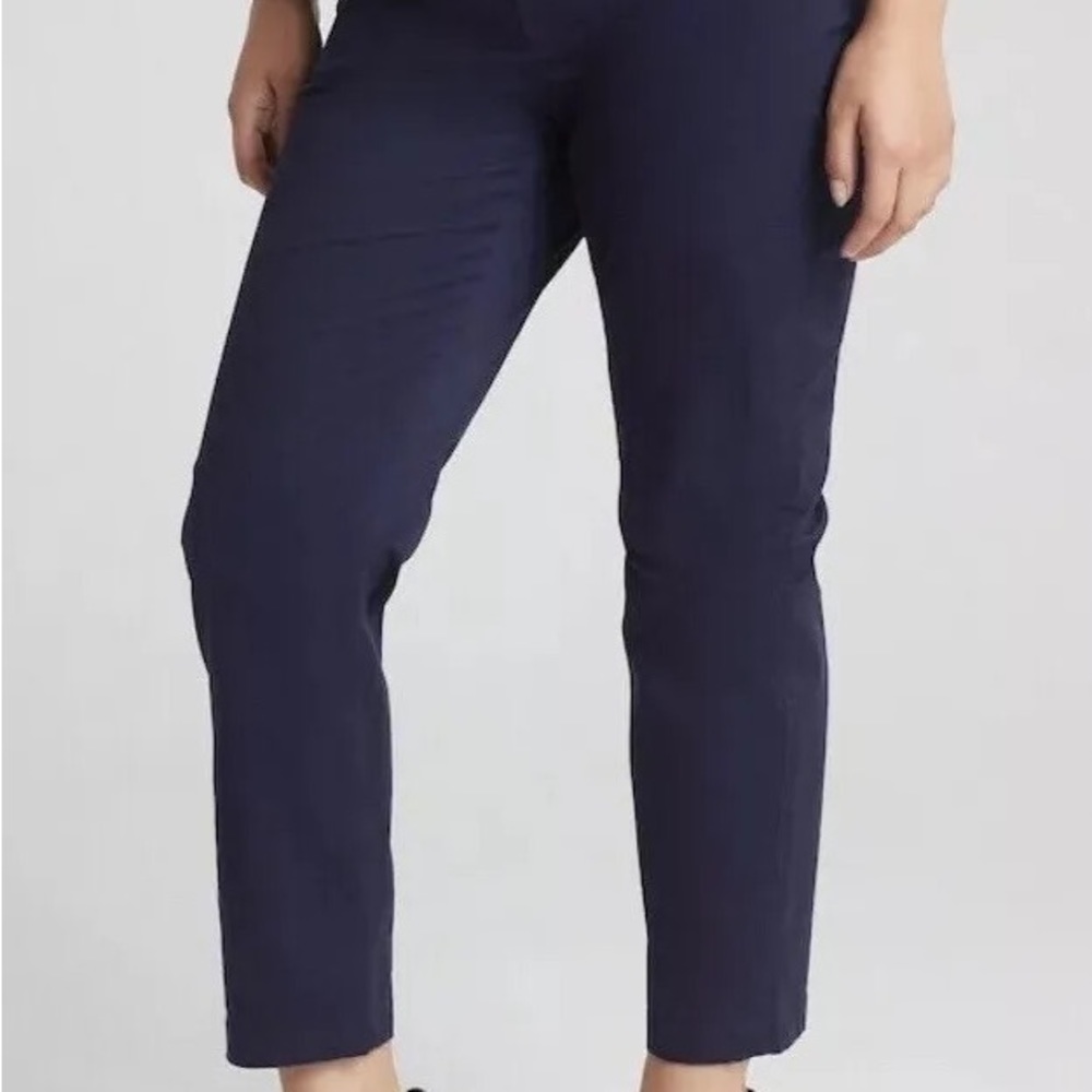 Gap maternity slim cropped navy pant 10